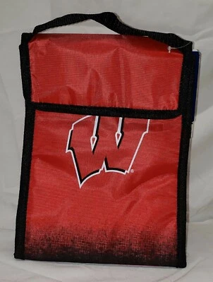 Bolsa de almuerzo aislada Wisconsin Badgers saco enfriador NCAA fútbol americano con licencia FOCO Foto 1 de 4