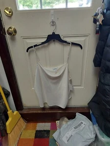 Nuevo con etiquetas Nine West Mujer Plus Satén Cami Correas Ajustables Marfil XXL - Imagen 1 de 1