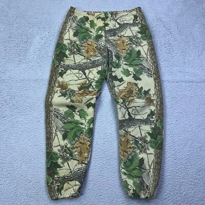 Pantalones deportivos de colección Jerzees camuflados para hombre M Realtree polar jogger años 90 33x30 hechos en EE. UU. Foto 1 de 4