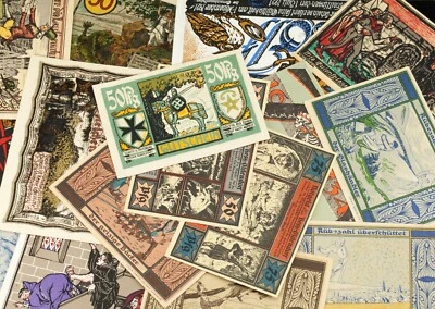 1920's Germany Notgeld Money 20pc Mystical - Fussen, Greiffenberg, Wartburg - Image 1 of 3
