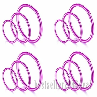 Juegos de perforación corporal hélice cartílago tragus anillo aro labio nariz 12-18 piezas Foto 1 de 4