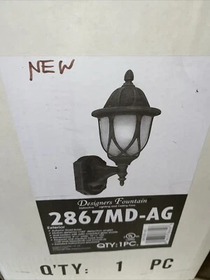 Designers Fountain Autumn Gold 1 Light 6.5in. Cast Wall Lantern Motion Detector Foto 1 de 4