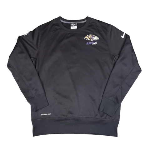 Nike Therma-Fit NFL Baltimore Ravens On Field Sweatshirt Pullover - Large Cover
