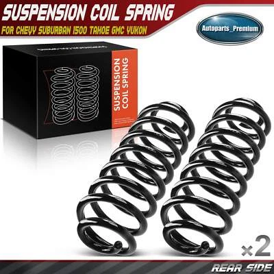 2x Coil Springs for Chevrolet Avalanche Suburban 1500 Cadillac Escalade GMC Rear - Image 1 of 4