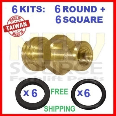 KIT DE JUNTA DE ACOPLADOR CONECTOR CILINDRO TANQUE DE PROPANO 6 CARRETILLA ELEVADORA JUNTA TÓRICA REGO Foto 1 de 4