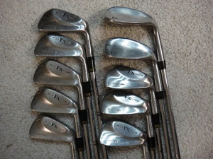 Original RAM FX Custom TOUR GRIND NICKEL irons set 3-PW +55* & 60* STEEL STIFF - Picture 1 of 8