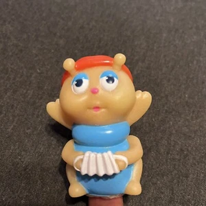 Vintage 1985 Hasbro Inc Glo Worm Glow Friend Cricket VTG Accordian Red Hat Blue - Picture 1 of 4