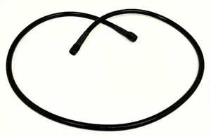 Black Max 15" Stainless Steel Braided Brake Line -4AN Straight Ends - Imagen 1 de 1