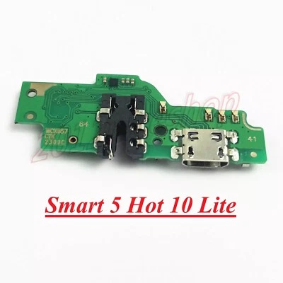 OEM DC Charging Port Audio Jack Connector Board For infinix Smart 5 Hot 10 Lite - Image 1 of 4
