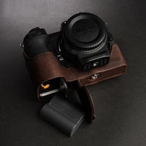 Real Leather Camera Bag Case Cover Grip Belt Strap For Nikon Z5 Z6 Z7 Z6II Z7II - Picture 1 of 22