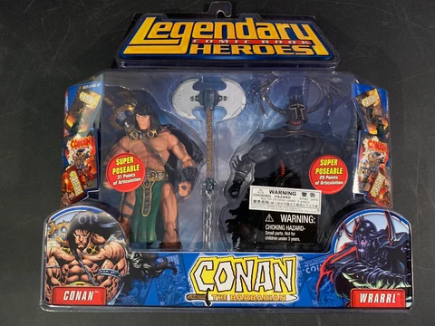 Conan the Barbarian & Wrarrl Legendary Comic Book Heroes Figures 2-Pack New Cover