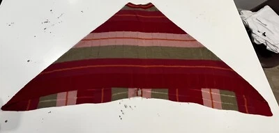 ECHO Poncho Women's Vintage Pink And Red Asymmetrical Shawl Wrap Multicolor OS - Image 1 of 4