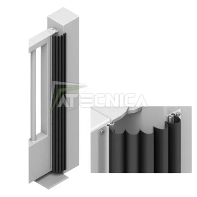 INDEM AUTOMATION Bordo proteggi mani per cardini cancello battente INDEM BP PM 5m adattabile