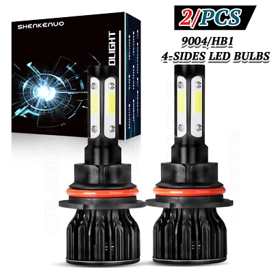 Faros LED blancos de haz alto bajo para Suzuki Sidekick 1990-1998 2X 6000K Foto 1 de 4