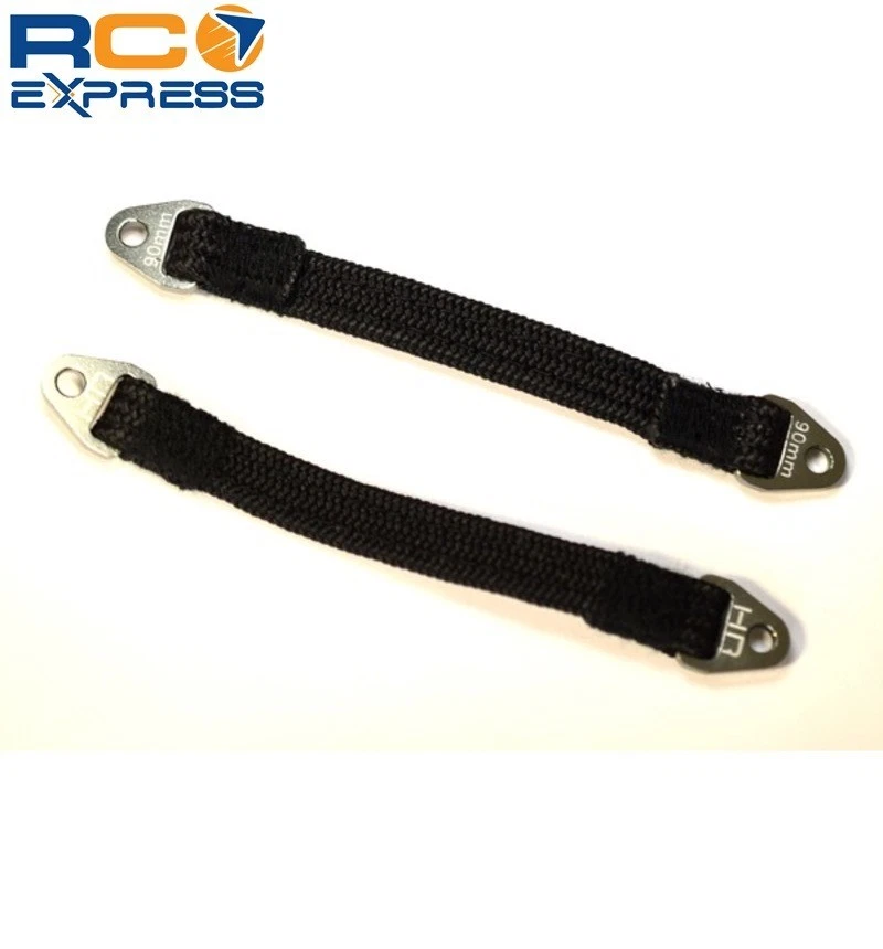 Hot Racing Suspension Travel Limit Straps 90mm (Gunmetal)(2) SLS90T1111 - Image 1 of 4
