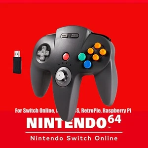 2.4GWireless N64 Switch Controller for Switch Online PC Mac Raspberry Pi Windows - Picture 1 of 15