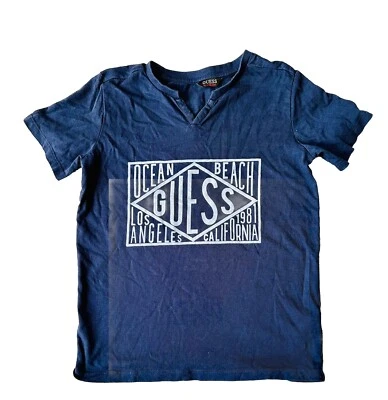 Camiseta Guess Kids Talla 7 Los Angeles Ocean Beach Foto 1 de 4