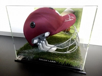 Signed Brian Lara West Indies Cricket Helmet - Proof COA - image 1 of 4