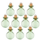  10 Pc Enamel Bowl Tiny Clear Glass Jars Essential Oil Bottle