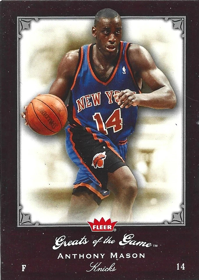 2005-06 Fleer Greats of the Game #51 Anthony Mason card, New York Knicks - Image 1 of 1