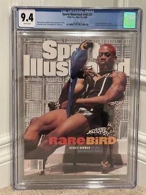 Quiosco Dennis Rodman Sports Illustrated mayo 1995 primera portada CGC 9,4 bajo pop Foto 1 de 2