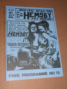 Crazy Cavan/Collins Kids 1994 Hemsby No.13 Programme (Johnny Powers/Jive Five) - Foto 1 di 1