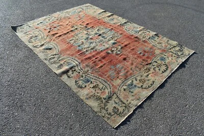 Handmade rug, Turkish rug, Area rug, Boho rug, Bedroom rug, 6 x 8.5 ft TV5884 - Image 1 of 4