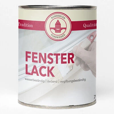 Fensterlack Farbe für Holz Fensterfarbe Holzfenster Fensterbank Innen Außen Weiß - Bild 1 von 4