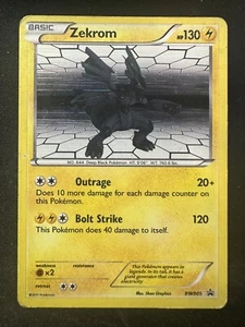 Pokémon JCC BW005 Zekrom Black Star Promo Holo MP - Imagen 1 de 2