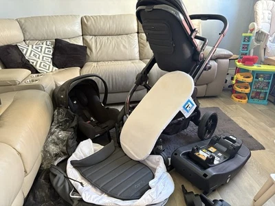 Icandy Peach 7 Pushchair And Carrycot Bundle- Dark grey With Accessories - Image 1 of 4