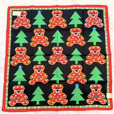 RARE Vivienne Westwood mini Scarf Handkerchief Orb Bear Cotton Christmas bag - Image 1 of 4