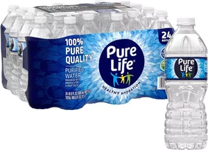 Nestlé Nestle Pure Life Purified Bottled Water, 16.9 Oz, Case of 24 Bottles - Picture 1 of 1