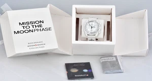 OMEGA x Swatch MoonSwatch Mission To The Moonphase Snoopy White Unisex Watch - Picture 1 of 7