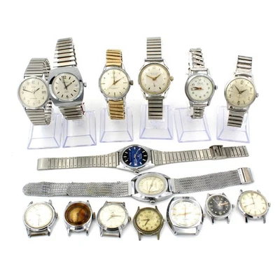 Caravelle Kronotron Westclox Wristwatch & Watch Head Mixed Lot of 15 #WB3485-1 - Image 1 of 4