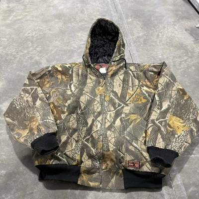 Black Duck Camo Hunting Jacket Heavy Insulated Outdoor Woodsman Realtree 2XL - Image 1 of 4
