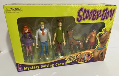 Juego de 5 figuras de acción Scooby Doo Mystery Solving Crew nuevo sellado Daphne Velma Fred Foto 1 de 4