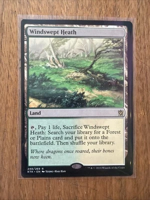Magic The Gathering Windswept Heath Khans of Tarkir Card Near Mint Never Played - Image 1 of 2