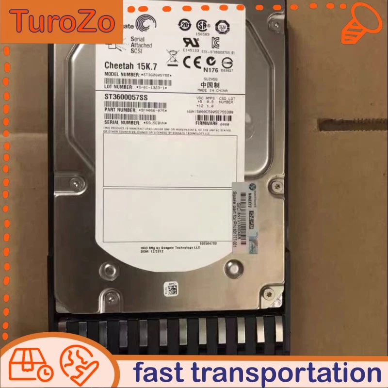 HP 601777-001 MSA2000 P2000 AP860A 600G SAS 15K Hard Drive HDD - Image 1 of 4