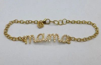 Sydney Evan 黄金和钻石 MAMA 手链 7.5 — 第 1/4 张图片