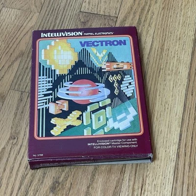 Vectron (Intellivision)  Box, Cartridge, Overlay, *Missing Manual - Image 1 of 3