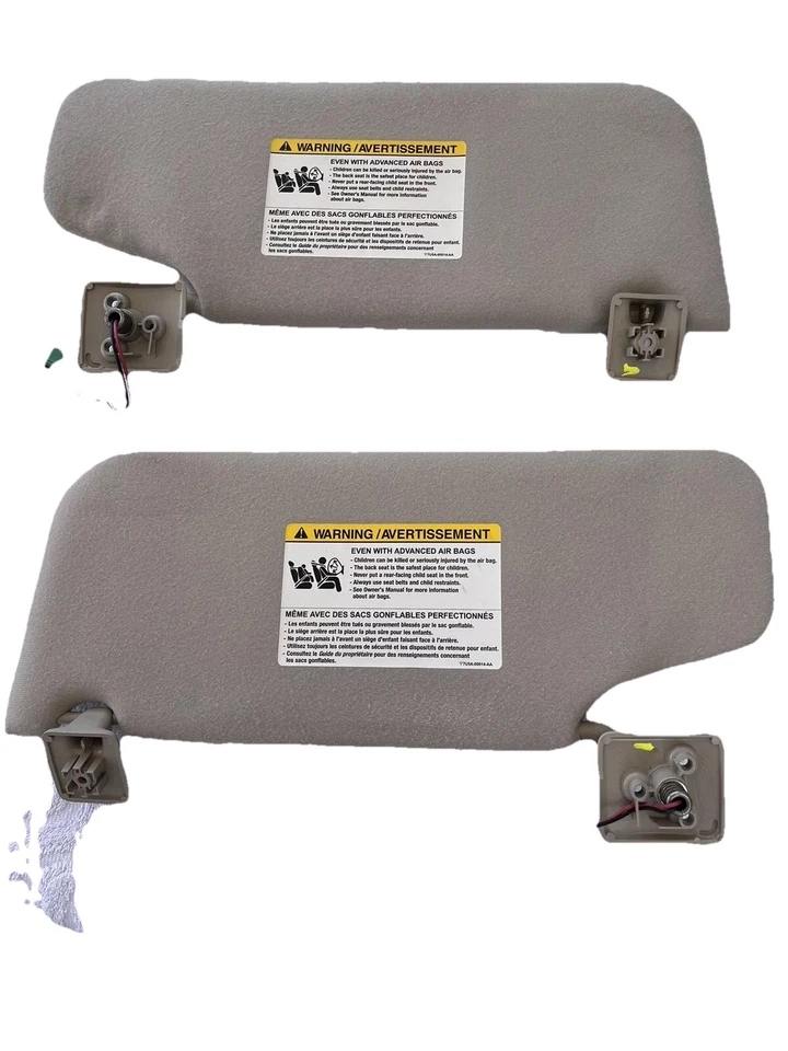 Комплект солнцезащитных козырьков Ford Five Hundred 2005-2007 желтовато-коричневого цвета с полными кронштейнами - Изображение 1 из 3