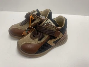 Naturino Kids Toddler Brown Leather Sneakers Size EU 20/ US 4.5 - Picture 1 of 13