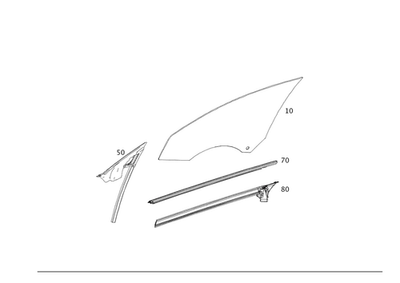 Guía de ventana original Mercedes-Benz 117-725-01-29 Foto 1 de 2