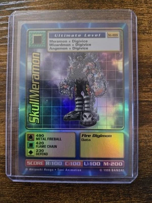 Vintage Digimon CCG Battle Series 1 Holo Card Skullmeramon ST-48S - Image 1 of 4