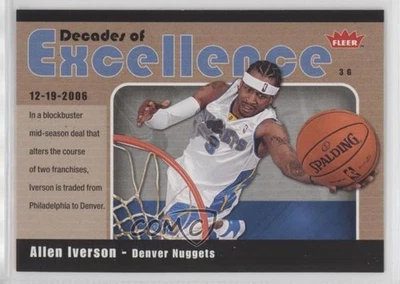 2007-08 Fleer Decades of Excellence Allen Iverson #18 HOF - Image 1 of 2