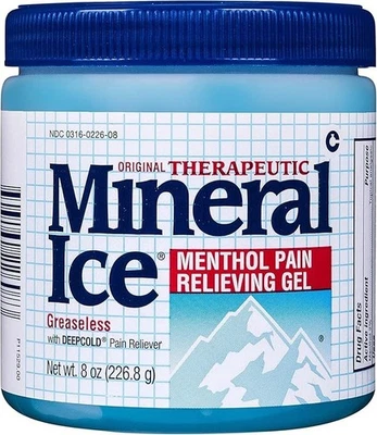 Mineral Ice Pain Relieving Gel 8 oz | Fast Cooling Therapy for Muscle & Joint - Image 1 of 3