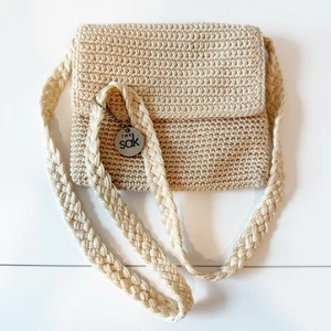 The Sak Cream Ivory Crochet Crossbody Mini Bag - Picture 1 of 10