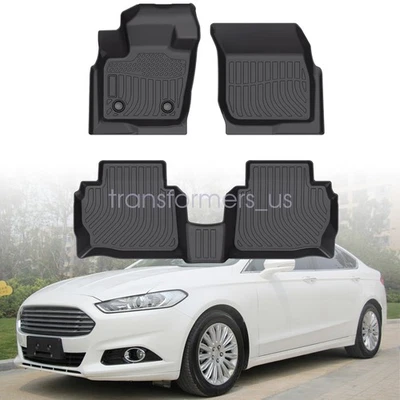 Alfombrillas 3D delanteras y segunda fila forros para Ford Fusion TPE 2013-2016 todo tipo de clima Foto 1 de 4
