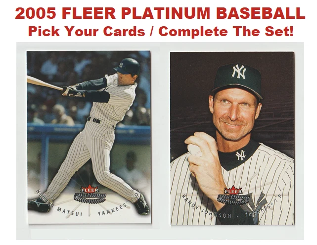 2005 Fleer Platinum Baseball - Pick Your Cards / Complete The Set! - Image 1 of 1