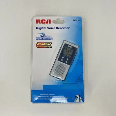 RCA RP5010 3 Hour Handheld Digital Voice Recorder Flash Memory New In Box - Image 1 of 4